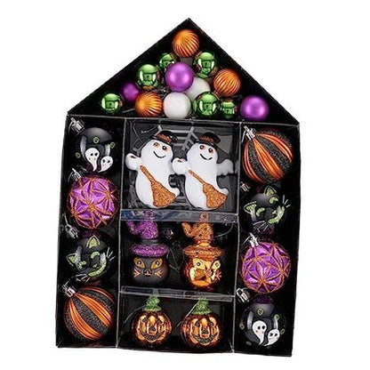 Set of 40 Halloween Figurine Ornaments 