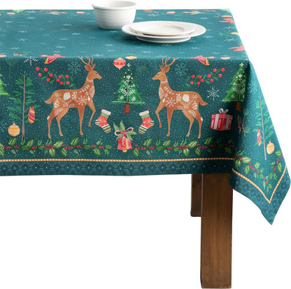 100% Cotton Cover - 60"X60" Square Fall Decorative Dinning Tablecloths