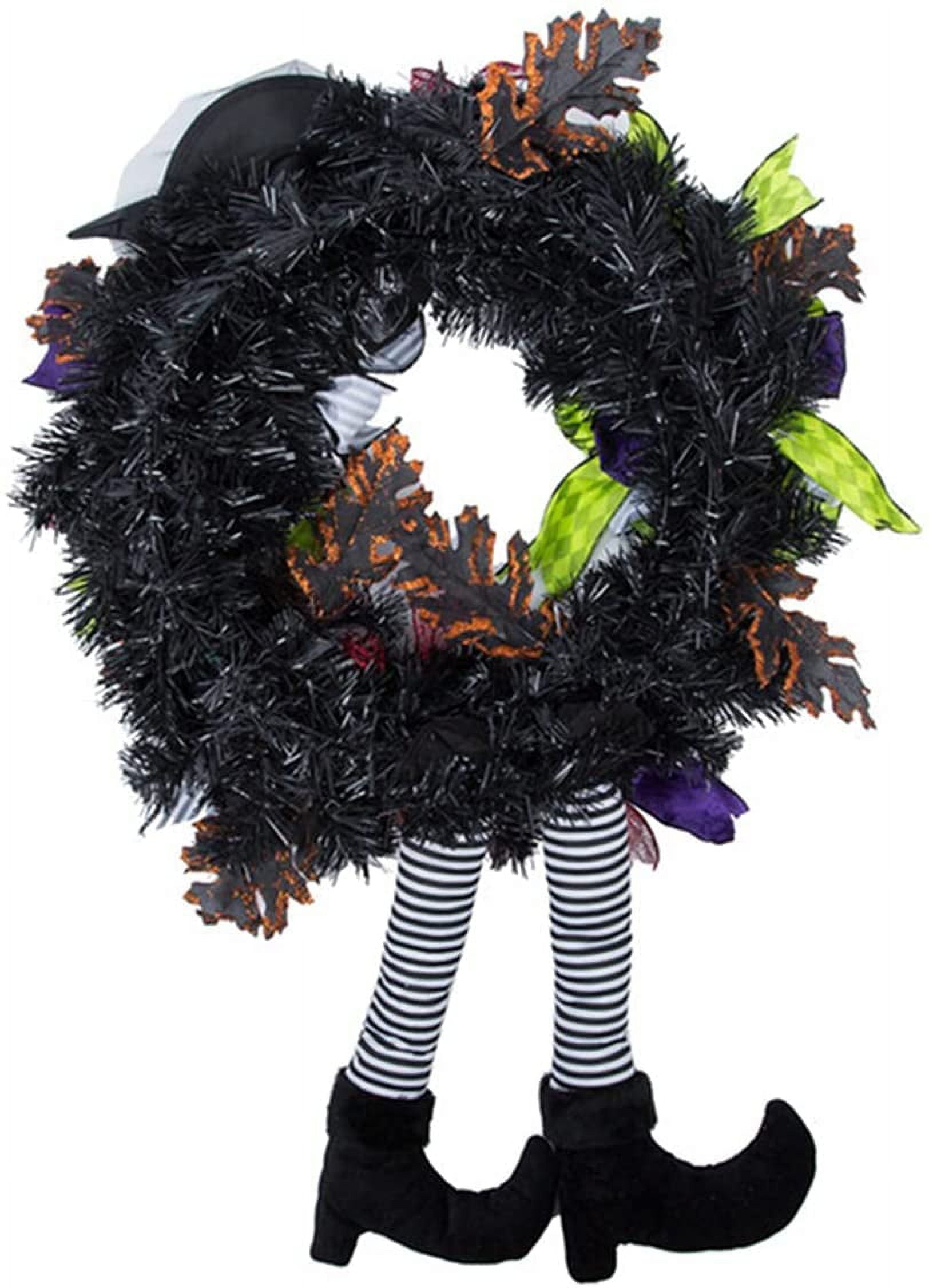 Halloween Wreath with Hat Legs