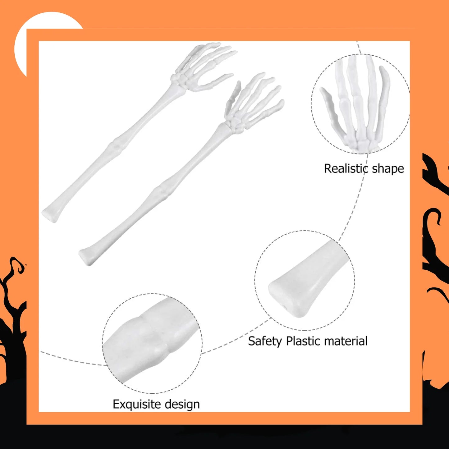 Skeleton Hand Salad Tongs