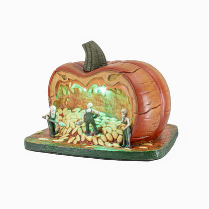 FG Square Gourd Gathering Ghouls Pumpkin Theme Halloween Village