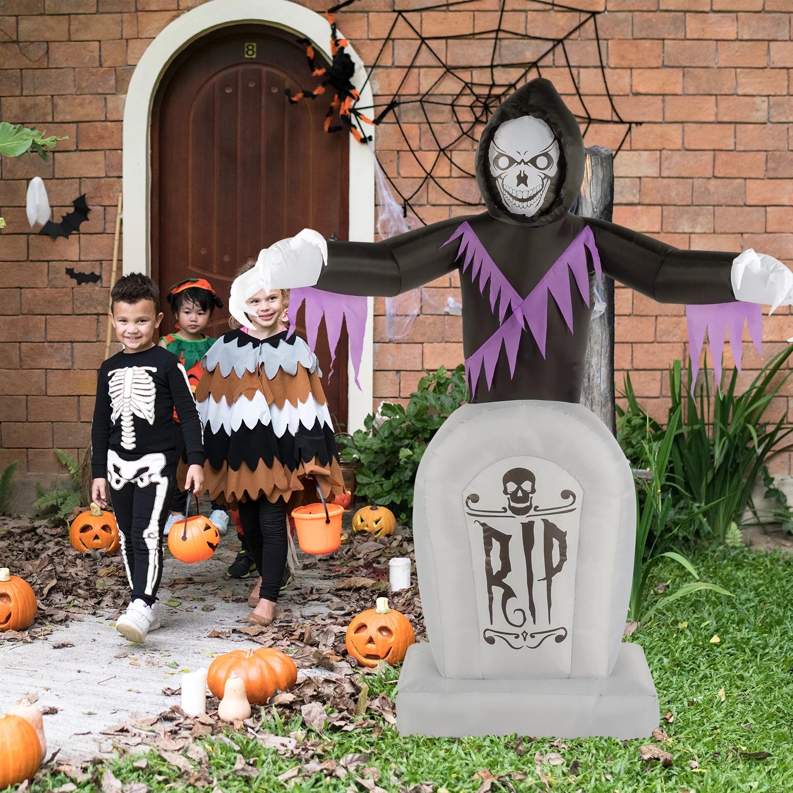  Blow up Grim Reaper and Grave LED 3Pcs