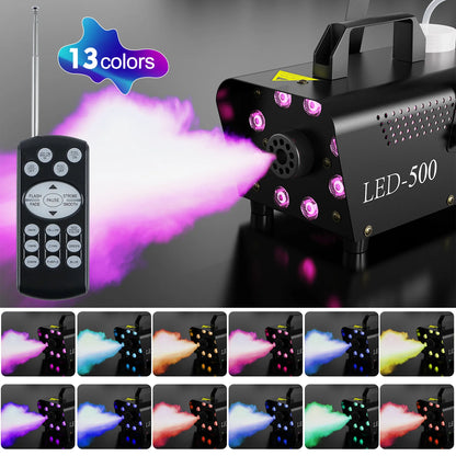 Halloween Fog Machine w/ 3 Stage LED Lights