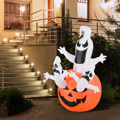 Ghost Jack O Lantern Inflatable