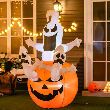 Ghost Jack O Lantern Inflatable