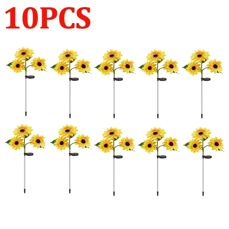 Solar Powered LED Sunflowers