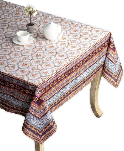 100% Cotton Cover - 60"X60" Square Fall Decorative Dinning Tablecloths