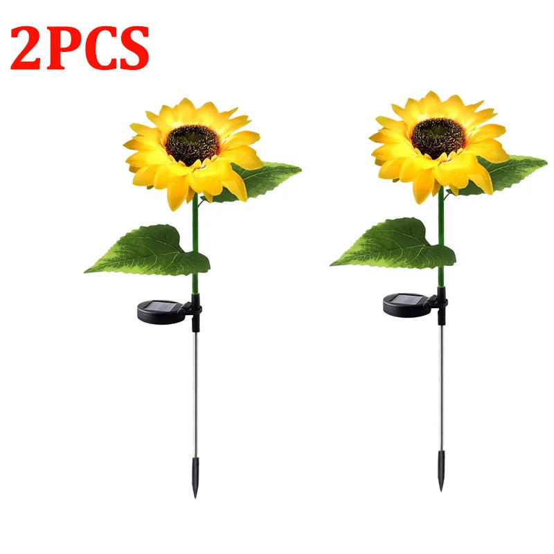 Solar Powered LED Sunflowers