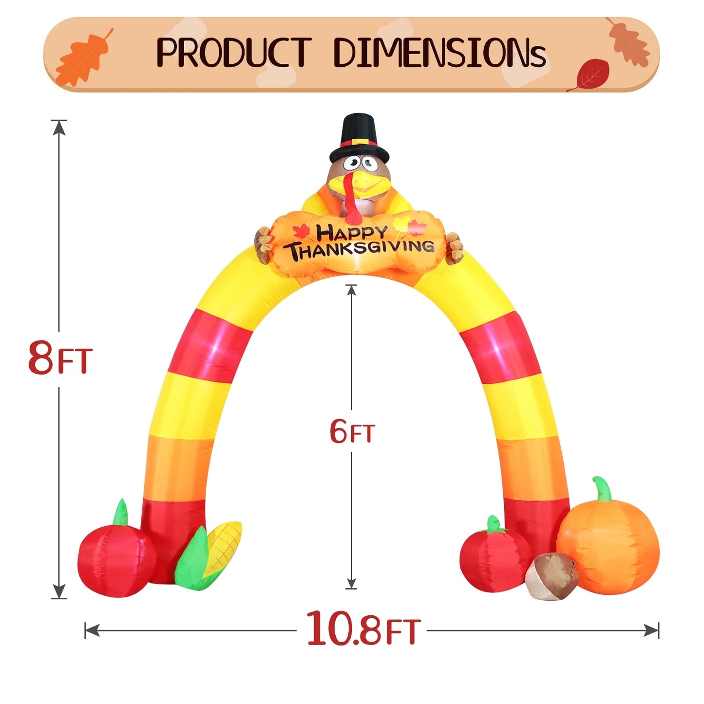 Inflatable Turkey Archway Decorations