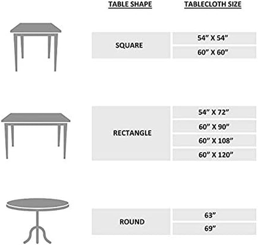 100% Cotton Cover - 60"X60" Square Fall Decorative Dinning Tablecloths