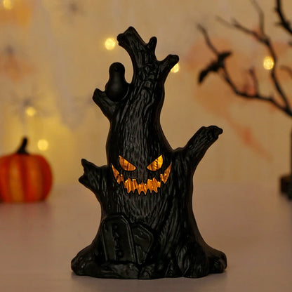 Halloween Led Glow Ghost Tree Light up Pumpkin Home Decoration 