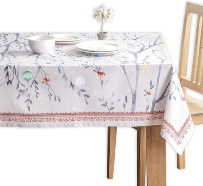 100% Cotton Cover - 60"X60" Square Fall Decorative Dinning Tablecloths