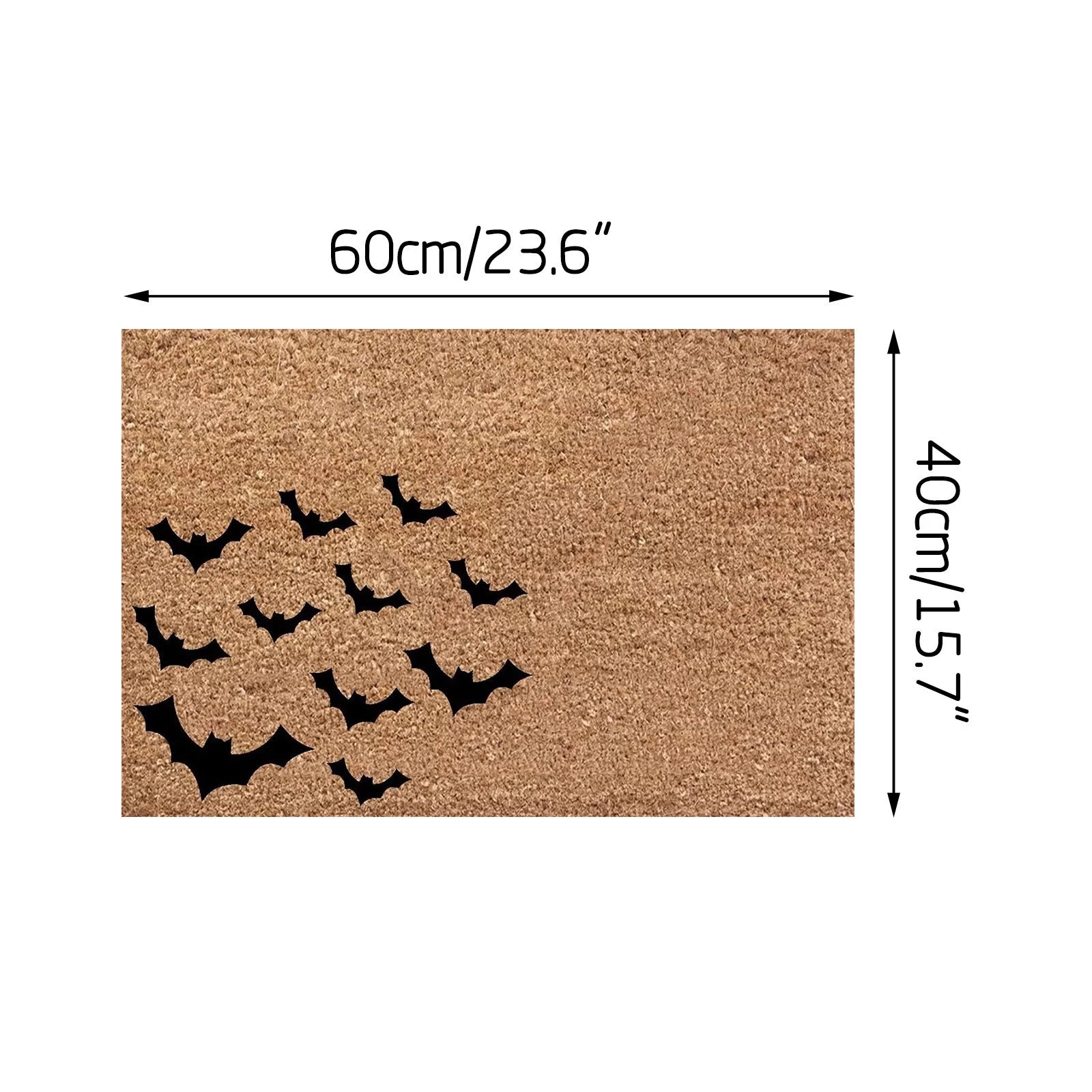 Bats/ Ghost/ Boo Halloween Rug