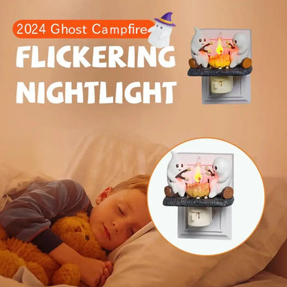 Ghosts by the Campfire Outlet Nightlight