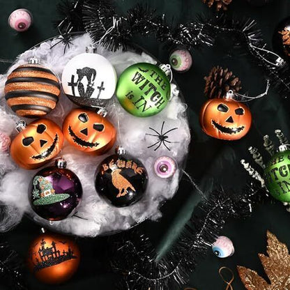 Set of 16 Halloween Tree Ornaments