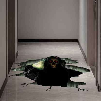 3D Halloween Floor Wall Ceiling Stickers, Ghost Hand Scratching Wall Decor