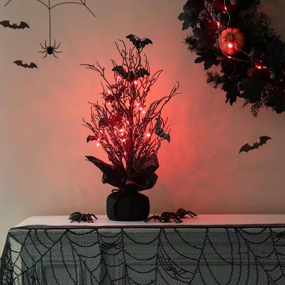 LED Dead Tree With Bats 