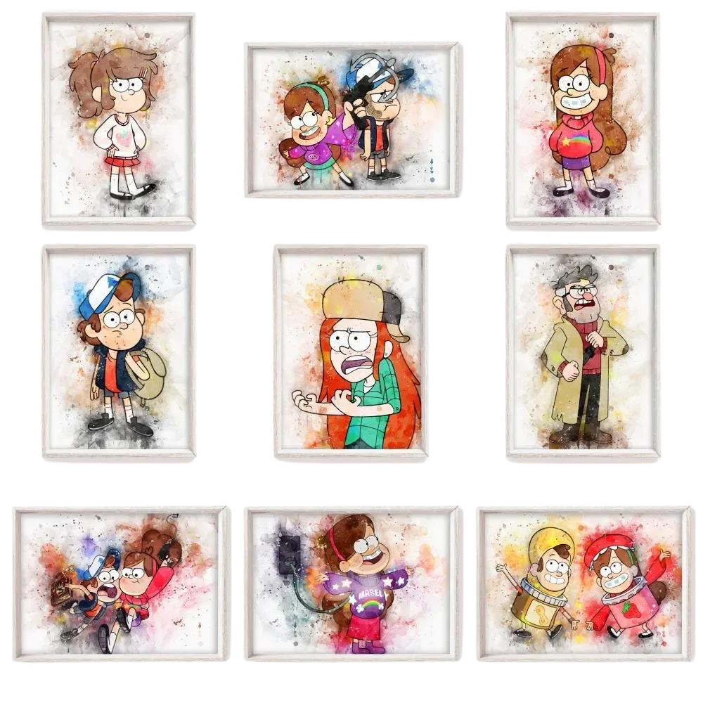 Disney Cartoons Gravity Falls Watercolor  Art 