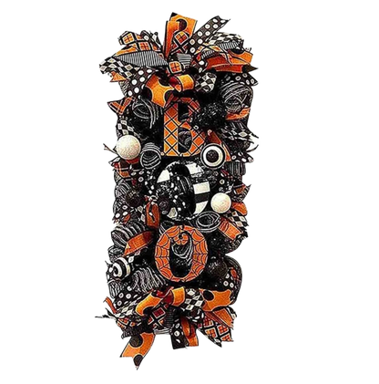  Halloween Swag BOO Wreath