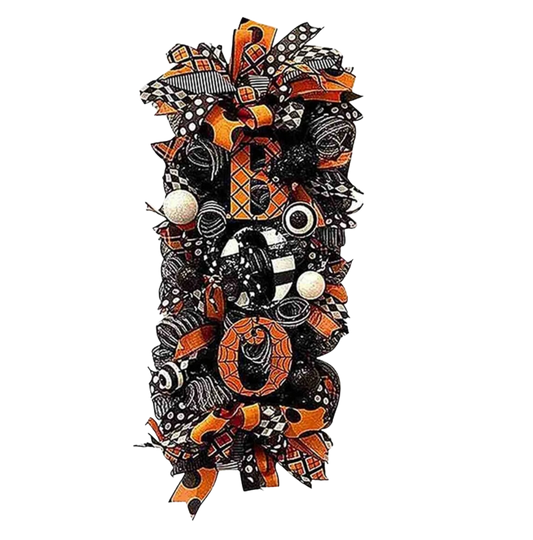  Halloween Swag BOO Wreath