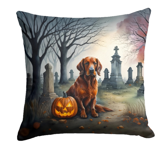 Irish Setter Spooky Halloween Throw Pillow