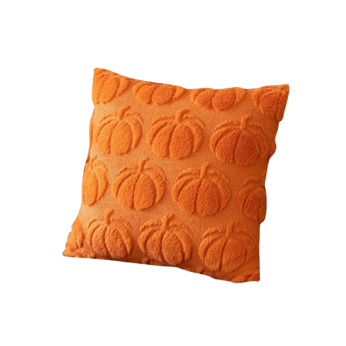 Halloween Pillow Case Plush Cushion Interesting Solid Color Pumpkin