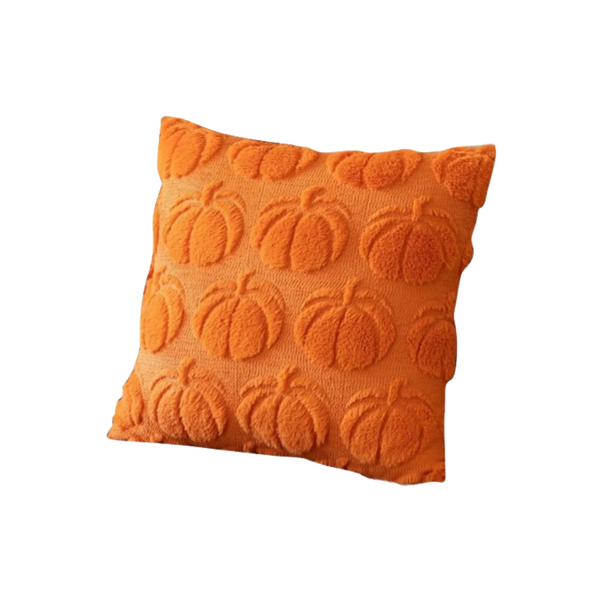 Halloween Pillow Case Plush Cushion Interesting Solid Color Pumpkin