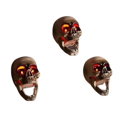 Wireless Hanging Skull Heads