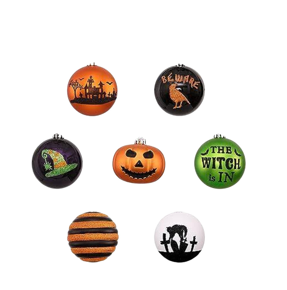 Set of 16 Halloween Tree Ornaments