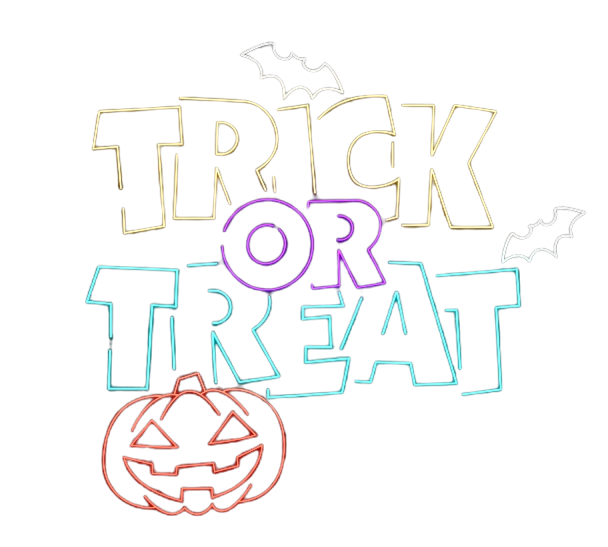 Custom Halloween LED Light Trick or Treat Neon Sign