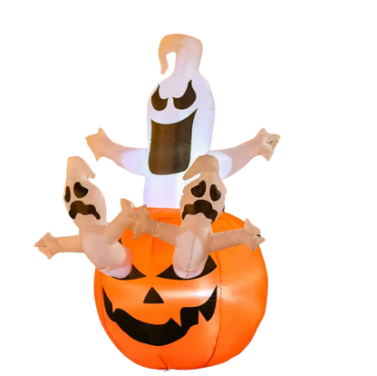 Ghost Jack O Lantern Inflatable