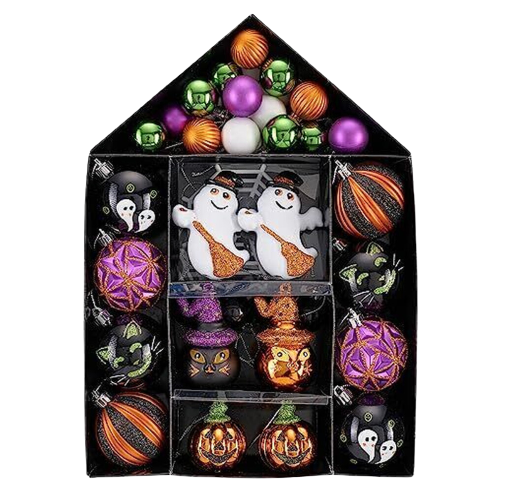 Set of 40 Halloween Figurine Ornaments 