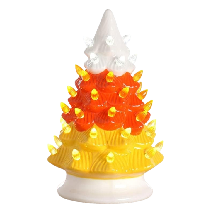 Candy Corn Tree with lights