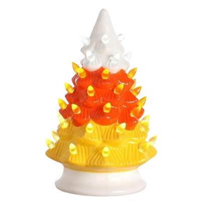 Candy Corn Tree with lights