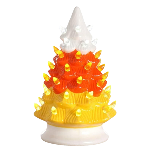 Candy Corn Tree with lights