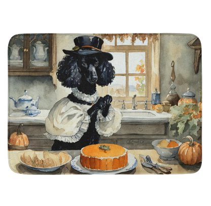 Poodle Fall Kitchen Pumpkins Memory Foam Kitchen Mat