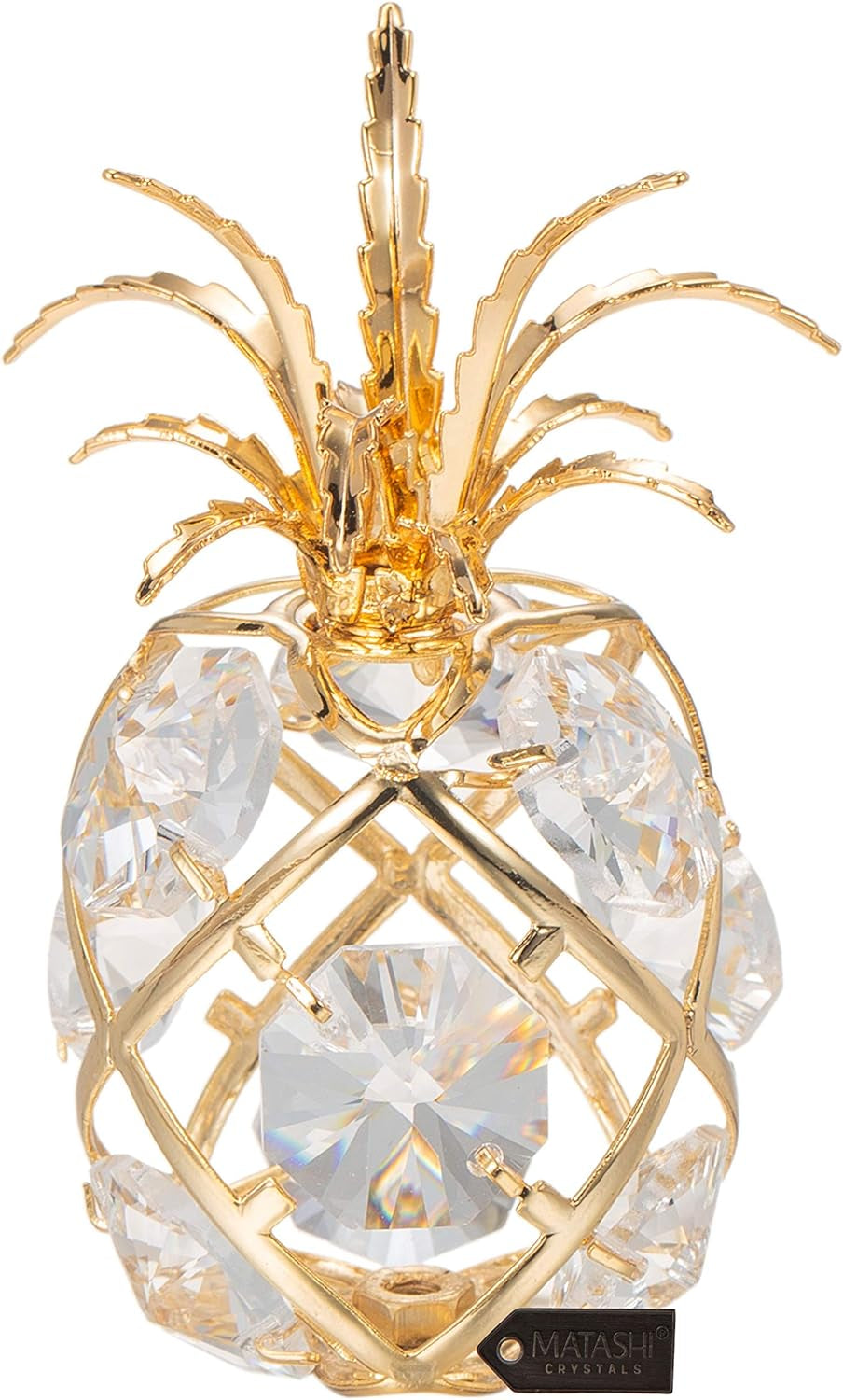 24K Gold Plated Mini Pineapple Tabletop Ornament 