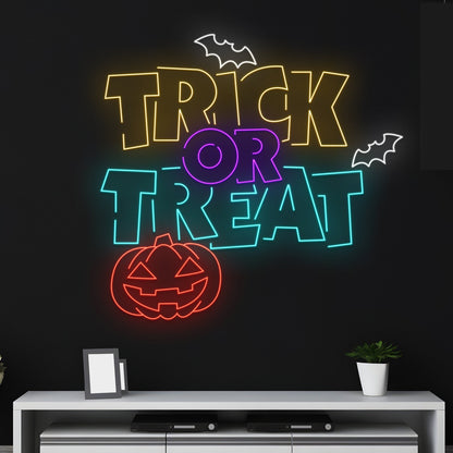 Custom Halloween LED Light Trick or Treat Neon Sign