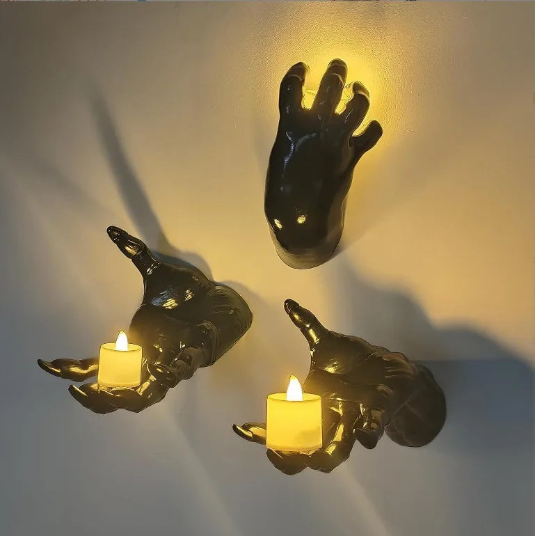 Creepy Hands Candle Holder/ Hook (3 Pcs (Comes with Candles))