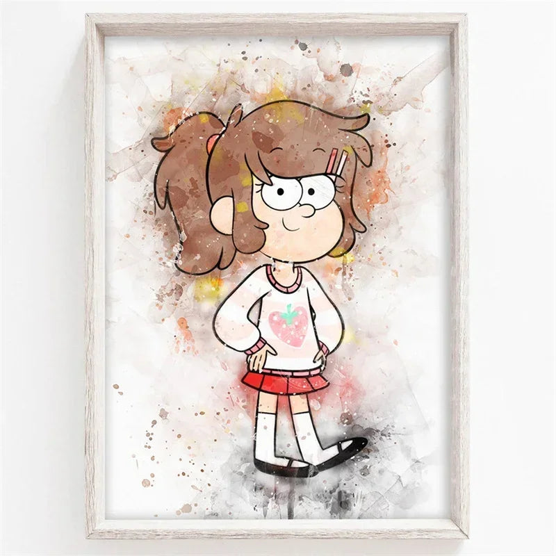 Disney Cartoons Gravity Falls Watercolor  Art 