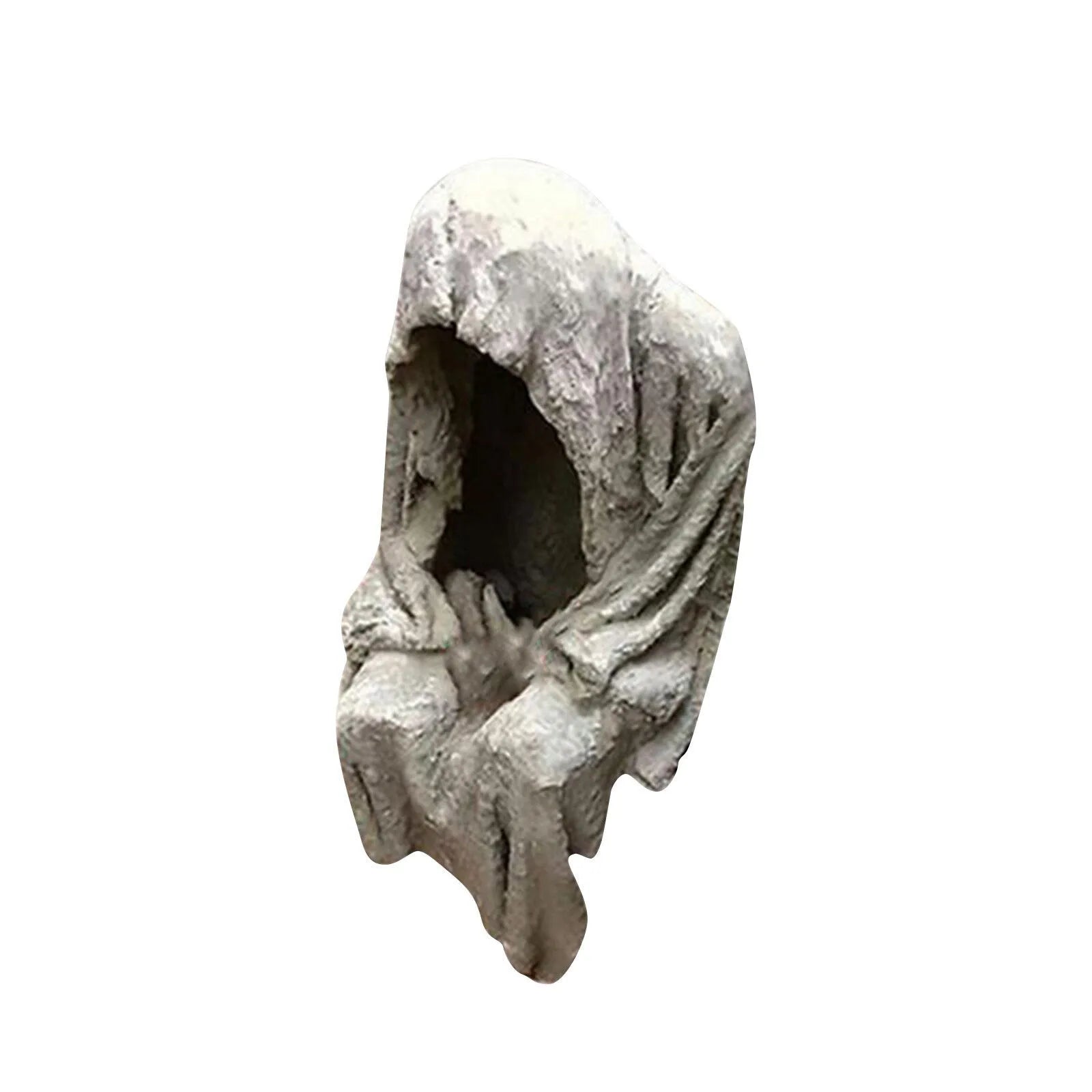 Spooky Sitting Ghost Statue