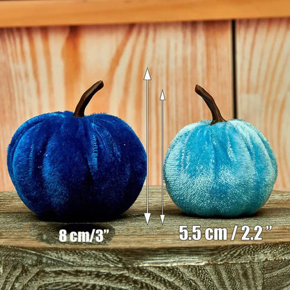 Multi Color Velvet Pumpkins (12 Pcs)