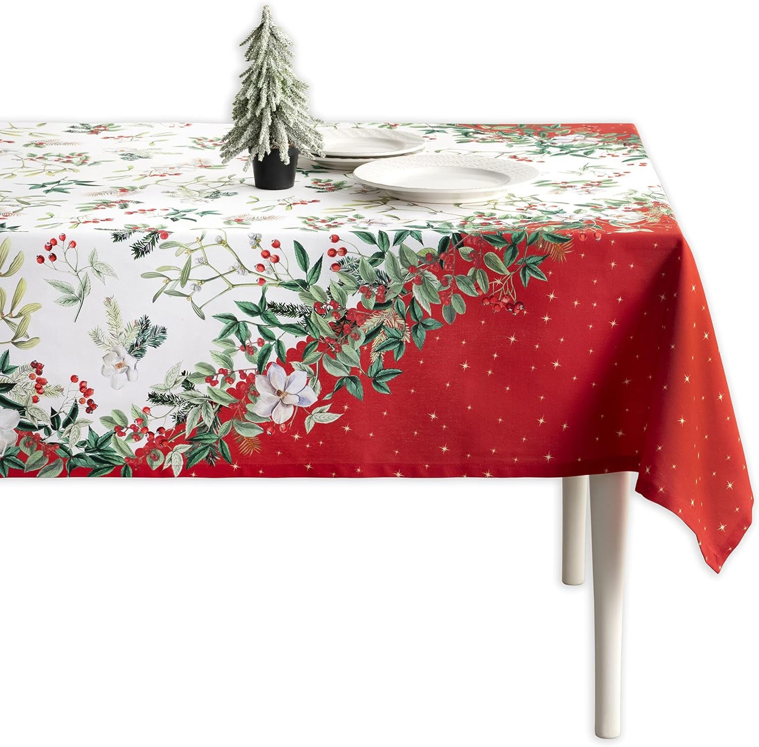 100% Cotton Cover - 60"X60" Square Fall Decorative Dinning Tablecloths