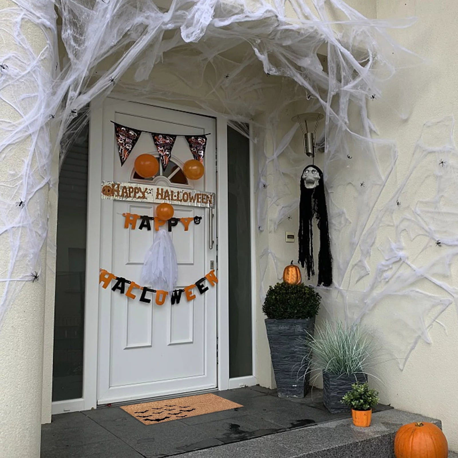 Bats/ Ghost/ Boo Halloween Rug