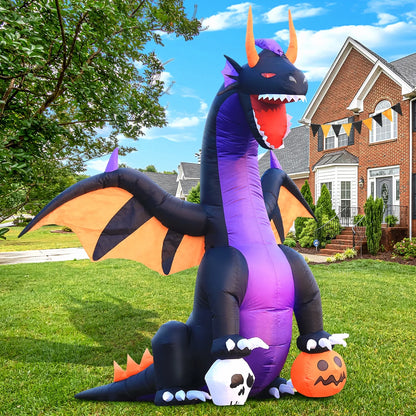 Inflatable Halloween Colored Dragon