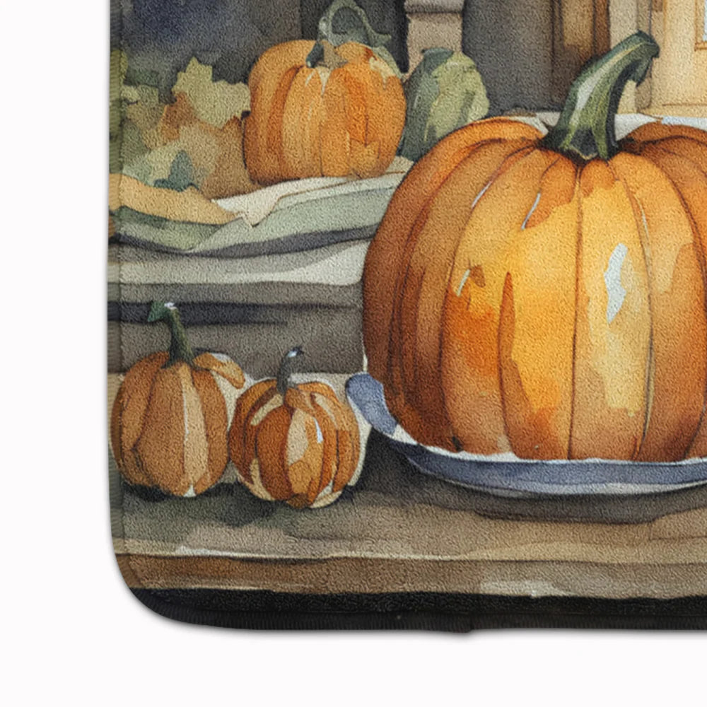 Beagle Fall Kitchen Pumpkins Memory Foam Kitchen Mat