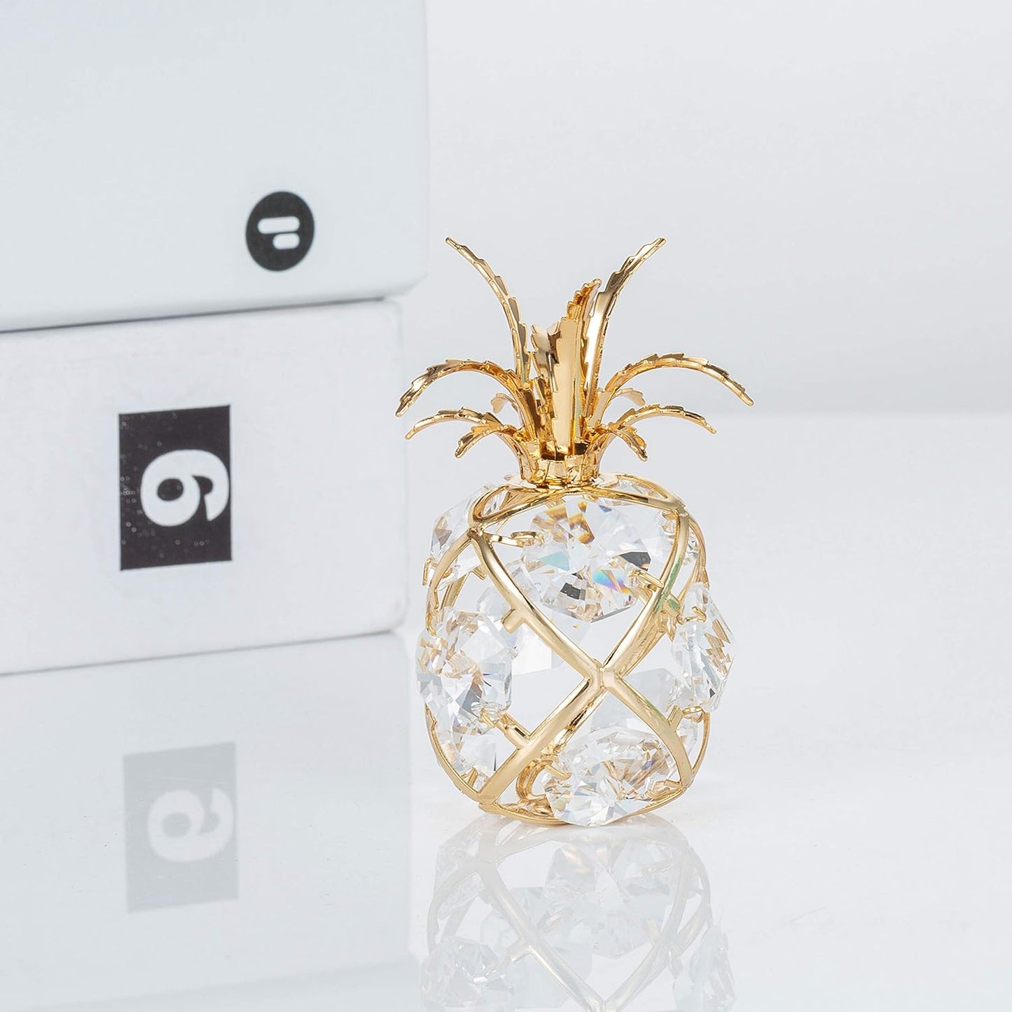 24K Gold Plated Mini Pineapple Tabletop Ornament 