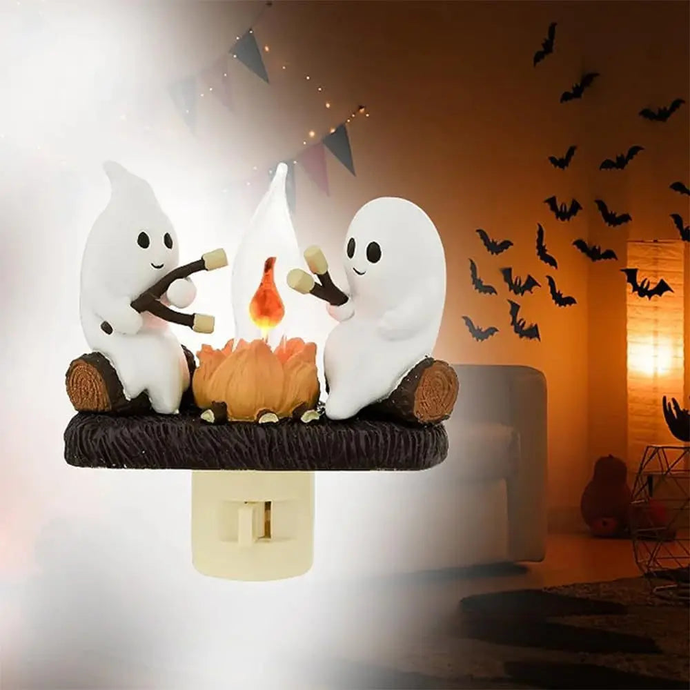 Ghosts by the Campfire Outlet Nightlight