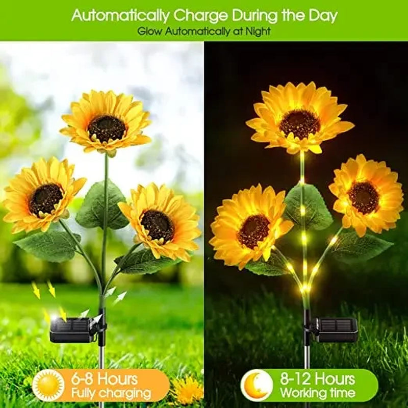 Solar Powered LED Sunflowers