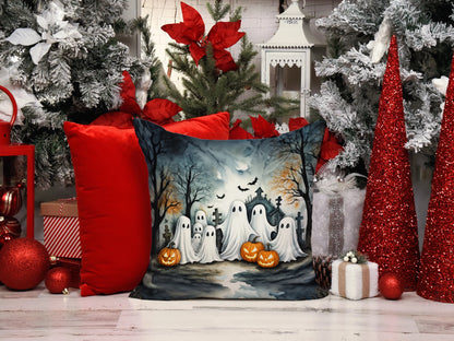 Ghosts Spooky Halloween Throw Pillow